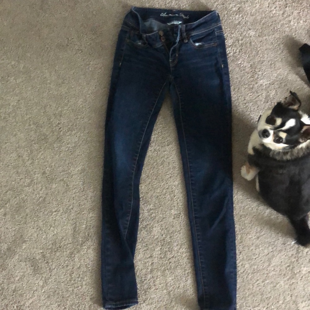 AE skinny jeggings, size 0